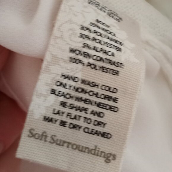 'Soft Surroundings' Long Sleeve Lightweight Fine Knit Top Size PM NWT - Picture 13 of 15